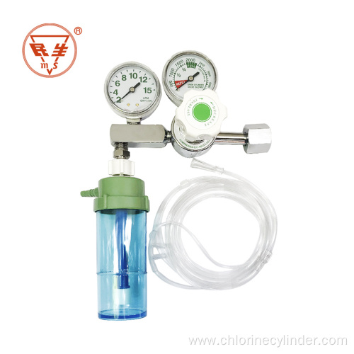 medical oxygen flow meter with humidification bottle
